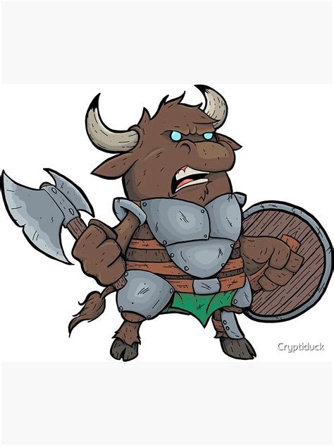 Minotaur Magnet For Sale By Cryptiduck Redbubble