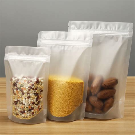 Resealable Matte Stand Up Ziplock Pouches For Food Storage View Matte