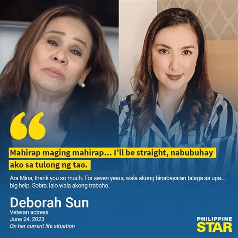The Philippine Star On Twitter Nabubuhay Ako Sa Tulong Ng Tao Deborah Sun Has Shared Her