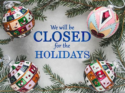 Closed Christmas Holidays Stock Illustrations 271 Closed Christmas