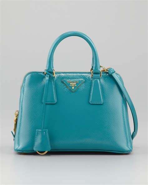 Shop for designer clothing, shoes and accessories by prada. Prada Saffiano Micro Promenade Bag in Blue - Lyst