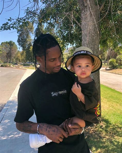 Travis Scott Plays Basketball With Daughter Stormi Video