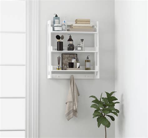 Wall floating shelves long wood shelf set. Spirich 3 Tier Bathroom Shelf Wall Mounted with Towel ...