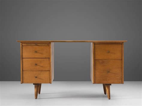 Paul Mccobb Writing Desk In Maple For Sale At 1stdibs
