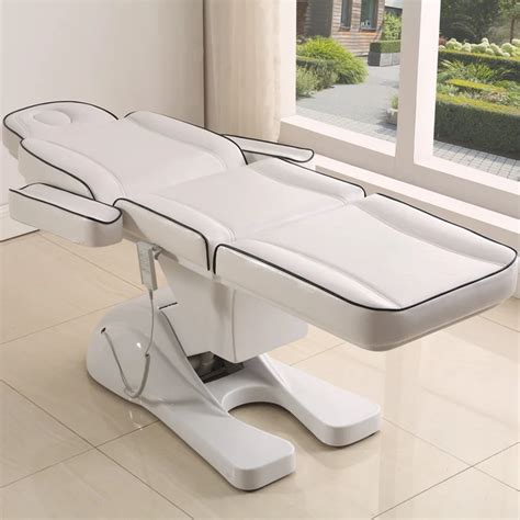 High Quality Luxury Salon Furniture Cosmetic Chair Electric White Massage Table Beauty Facial