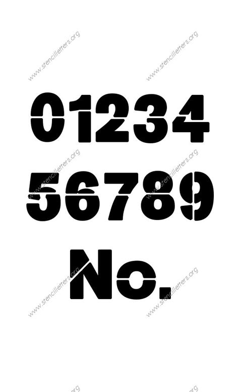 Heavy Bold Letter Stencils Numbers And Custom Made To Order Designs