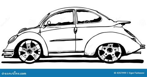 Beetle Car Stock Vector Illustration Of Speed Wheel 4357999