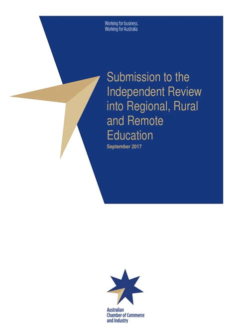 Australian Chamber Of Commerce And Industrysubmission Independent