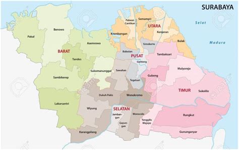 Peta Surabaya Letak Geografis, Sejarah dan AsalUsulnya