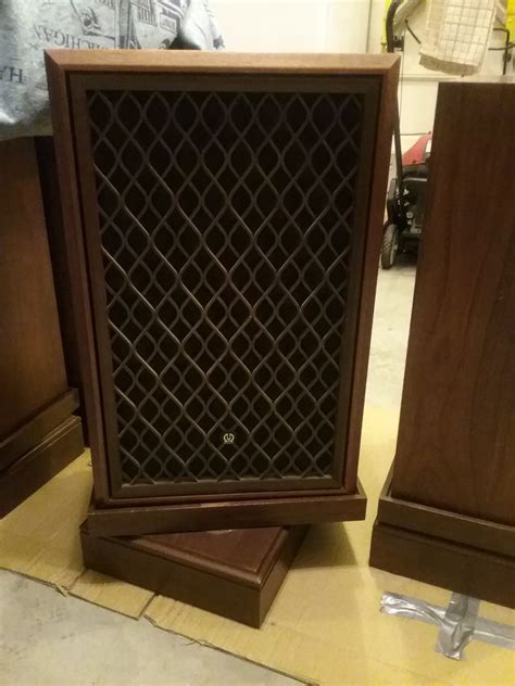 Vintage Pioneer Cs 901a Speakers Pair And Custom Speaker Stands For Sale