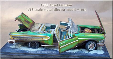 Junkyard Car For Sale 118 Scale Diecast Model 1958 Edsel Etsy