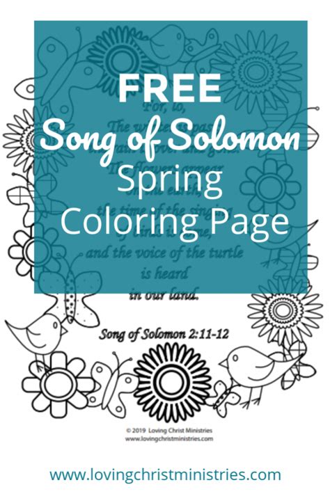 Start studying song of solomon. Free Song of Solomon Spring Coloring Page - A Loving Christ