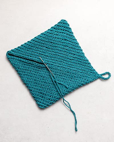 Ravelry Double Thick Diagonal Potholder Pattern By Sarah Stearns
