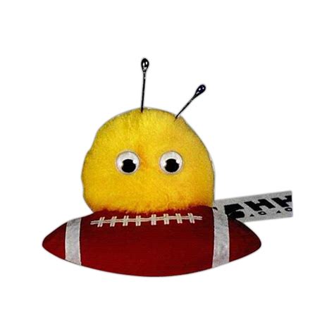 Game Balls Football Fuzzy Pom Pom Creatures With Sports Game Ball