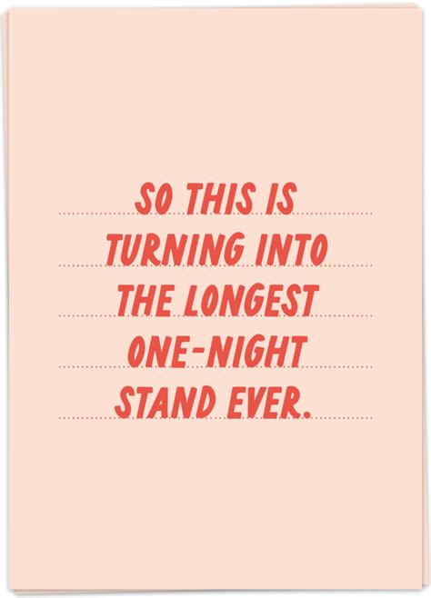 One Night Stand Kaart Blanche