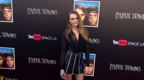 Cara Delevingne Puts On A Leggy Display At Paper Towns Music Event In
