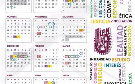 Consulta Aquí El Calendario Escolar Del Ipn 2018 2019 El