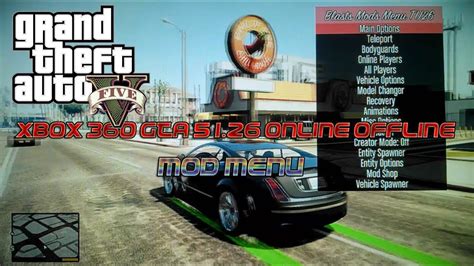 Download the best mod menu for gta 5 on ps4, xbox one, ps3 and xbox 360. Xbox 360 GTA 5 1.26/TU26 Online/Offline Mod Menu ...