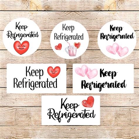 Keep Refrigerated Stickers Keep Refrigerated Labels Cooking Etsy Uk