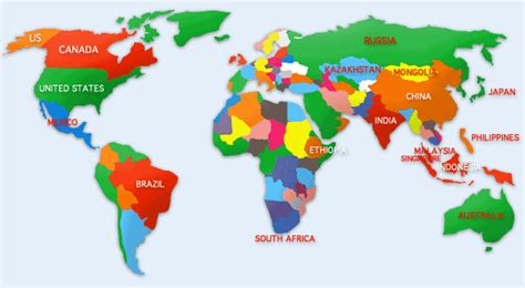 Peta Dunia Lengkap Dengan Nama Negara Dan Sejarah Pembuatannya Riset