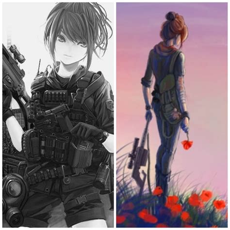 Im A Soldier Anime Girl By Katiecakez On Deviantart