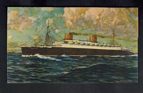 Mint Ship Picture Postcard Ss Europa Passenger Liner Steam Ship John