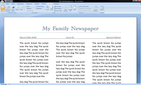 Newspaper report writing format for reference for the students of class 9 and class 10 studying under seba, assam and nbse, nagaland. How to Make a Newspaper on Microsoft Word