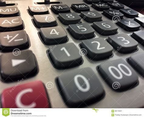 Keyboard Calculator Stock Image Image Of Numbers Keyboard 98119401