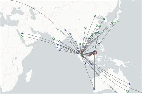 Malaysia Airlines Route Map Malindo Air Route Map Destination Routes