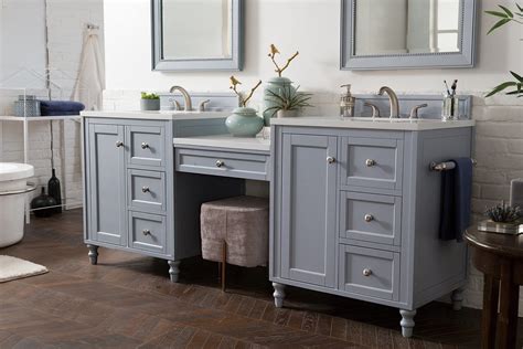It is our goal to put the perfect bathroom vanity in your home. 86" Copper Cove Encore Silver Gray Double Sink Bathroom Vanity