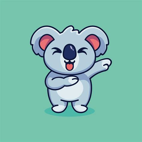 Cute Koala Dabbing Cartoon Vector Icon Illustration 7954641 Vector Art