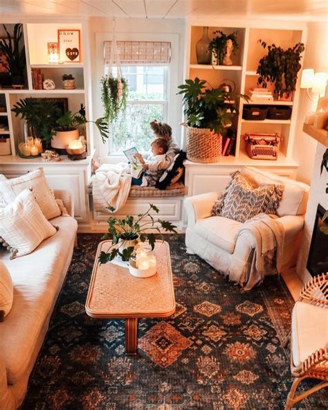 Cozy Eclectic Living Room Small Space Living Cozy House Home