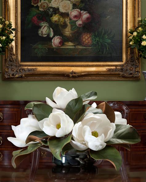 Burgundy grande silk floral quality silk magnolias, hydrangeas and vickerman 22 burgundy magnolia artificial christmas flower, 6 per bag. Buy this Amazingly Realistic Magnolia Silk Flower ...