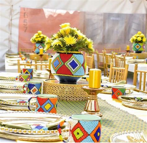 Clipkulture South African Traditional Wedding Decor With Beaded Theme