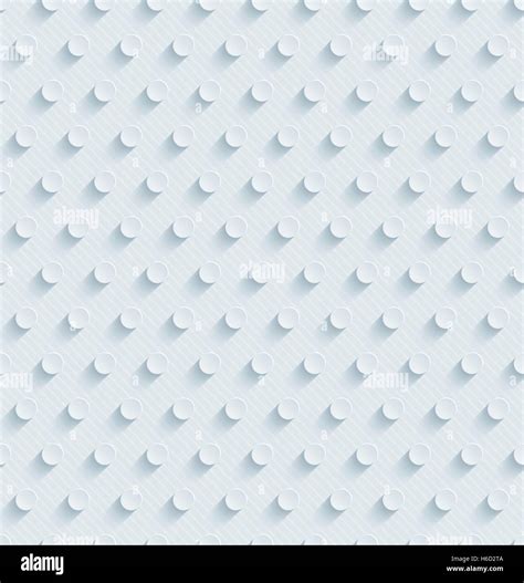 Neutral Light Gray Seamless Pattern With 3d Effect Tileable Vector