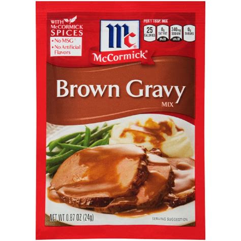 Make your own sauces with our special mixes, for that extra touch. McCormick Brown Gravy Mix .87oz | Mccormick brown gravy, Mccormick brown gravy mix, Brown gravy