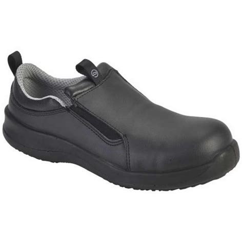 Black lace up venice action leather shoe. Safety Slip On Shoe - Toffeln - SafetyLite - Black - Size 11 - Avica UK Ltd