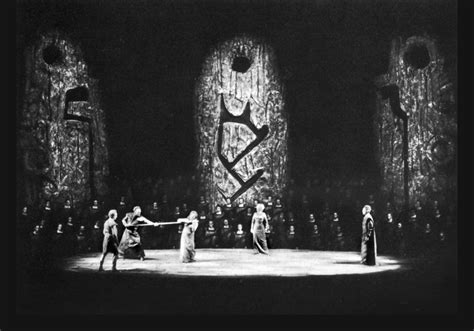Götterdämmerung 2aufzug 1965 Wieland Wagner Bühnenphoto Set