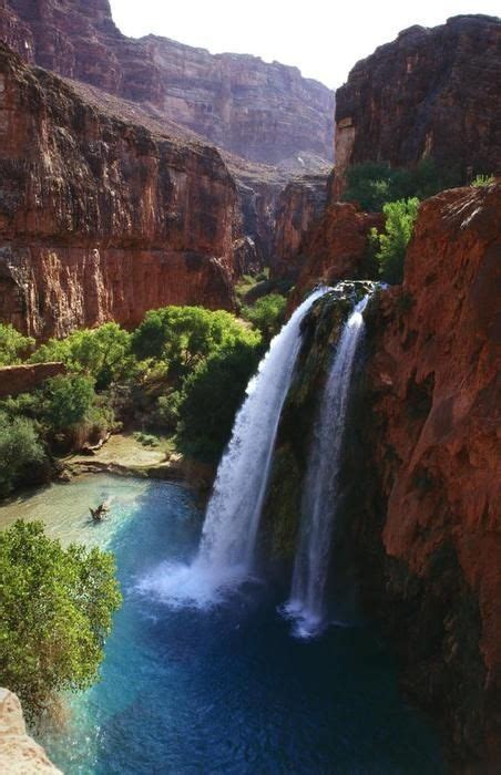 Havasu Falls On The Havasupai Reservation In Arizona All Nature
