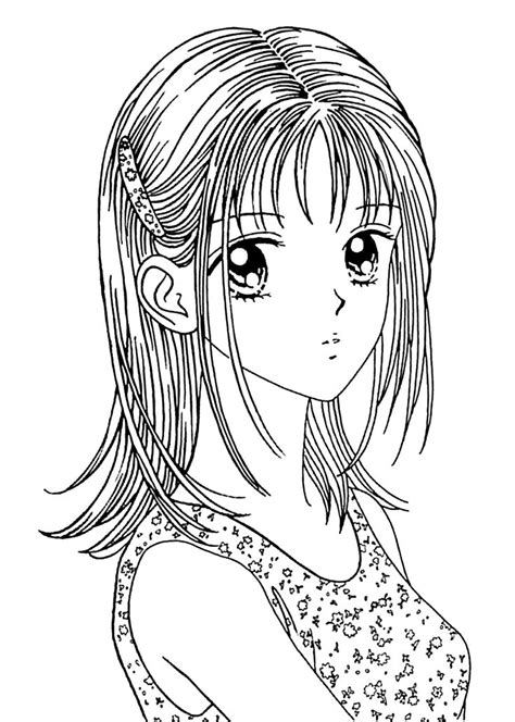 Anime Girl And Boy Coloring Pages Coloring Pages