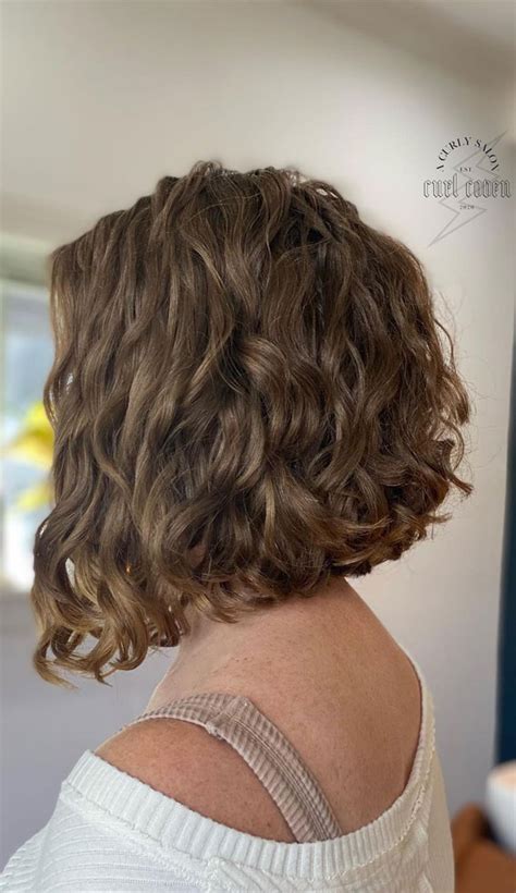 Low Maintenance Soft Curly Bob Haircuts Loose Curl Bob