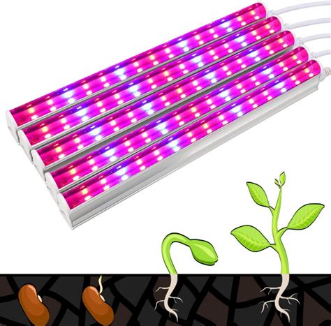 Mobestech Led Grow Light Strips T5 Full Spectrum Plant Growth Lights