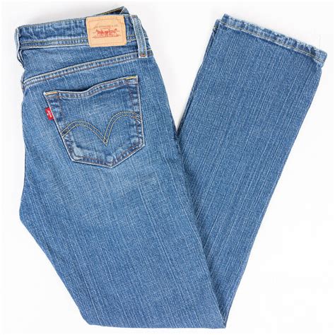 Levis 518 Superlow Straight Leg Womens Jeans Medium Wash Size 9m Jeans