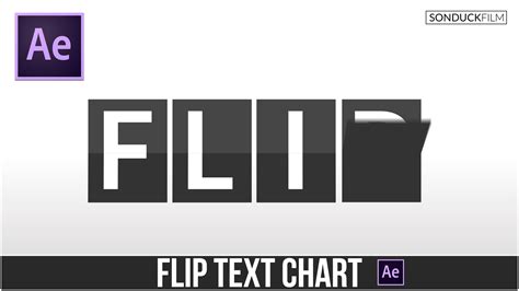 After Effects Tutorial: Flip Text Chart Animation | SonduckFilm