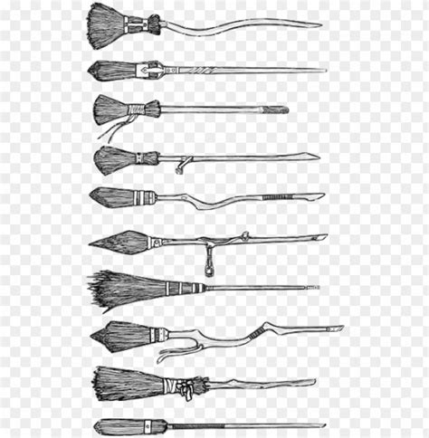 Download Brooms Transparent Harry Potter Broomstick Drawi Png Image ...