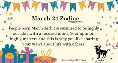 March 24 Zodiac Is Aries Birthdays And Horoscope Zodiacsigns101