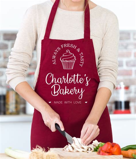 Personalized Cupcake Baking Apron For Women Cute Apron Etsy
