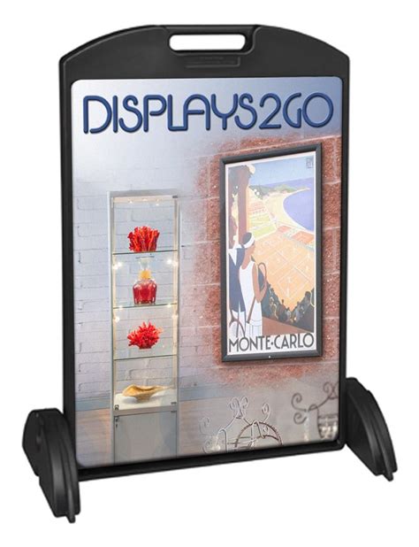 24 X 36 Sidewalk Sign W Uv Custom Boards Double Sided Fillable Base