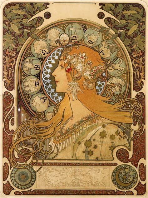 Alphonse Mucha Zodiac 1896 The Poster House Art Nouveau Poster