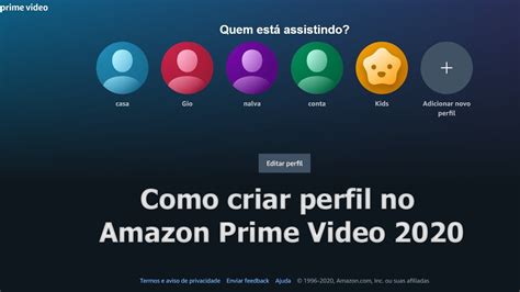 Amazon Prime Vídeo adiciona sistema de perfis para assinantes do